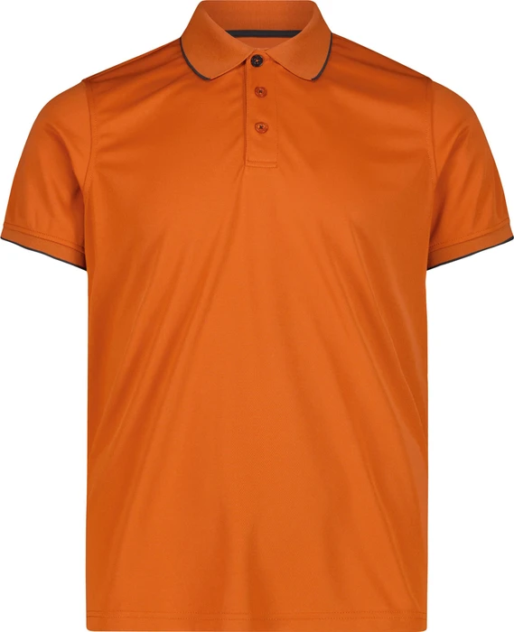 CMP Einfarbiges Pique Poloshirt kurzarm ruggine (Herren)