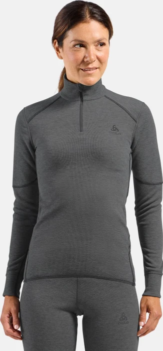 Odlo Active X-Warm Baselayer Half Zip Funktionsshirt langarm odlo steel grey melange (Damen)