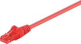 goobay Patchkabel, Cat6, U/UTP, RJ-45/RJ-45, 20m, rot