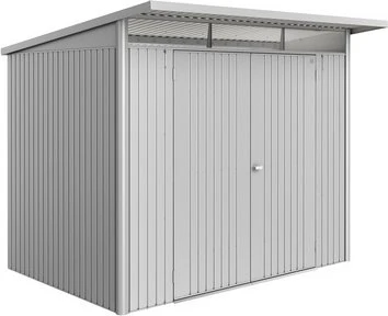 Biohort AvantGarde ECO A5 Gerätehaus mit Doppeltür silber-metallic