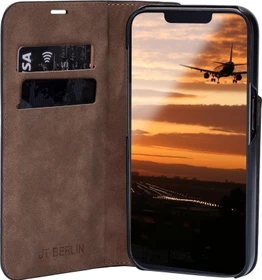 JT Berlin Book Case Tegel für Apple iPhone 16 Plus schwarz