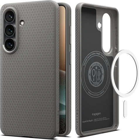 Spigen Liquid Air (Mag Fit) für Samsung Galaxy S26+ marble gray