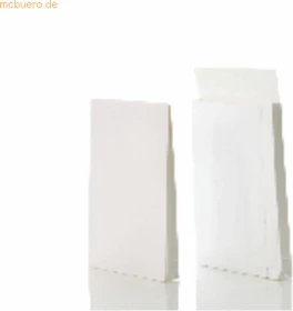 Bong Faltentasche B4 weiß, 353x250x40mm, 250er-Pack