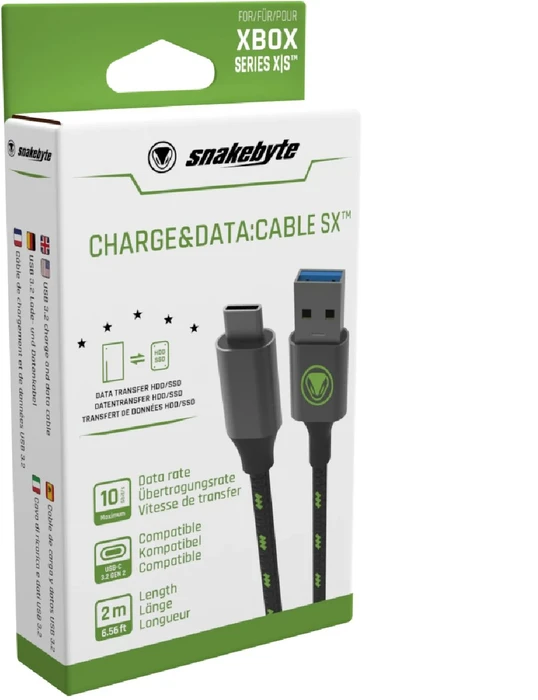 Snakebyte Charge&Data:Cable SX Ladekabel 2m (Xbox SX)