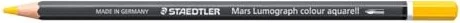 Staedtler Mars Lumograph colour aquarell 104 Aquarellstift goldgelb pastell, Kartonetui, 6er-Pack