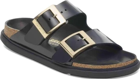 Birkenstock Arizona Droplet Buckle Naturleder Lack high shine black (Damen)