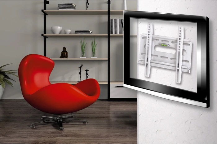 Hama TV-Wandhalterung Fix Ultraslim, 3 Sterne, M weiß