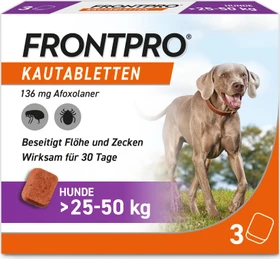 Frontline Frontpro für Hunde 25-50kg Kautabletten, 3 Stück