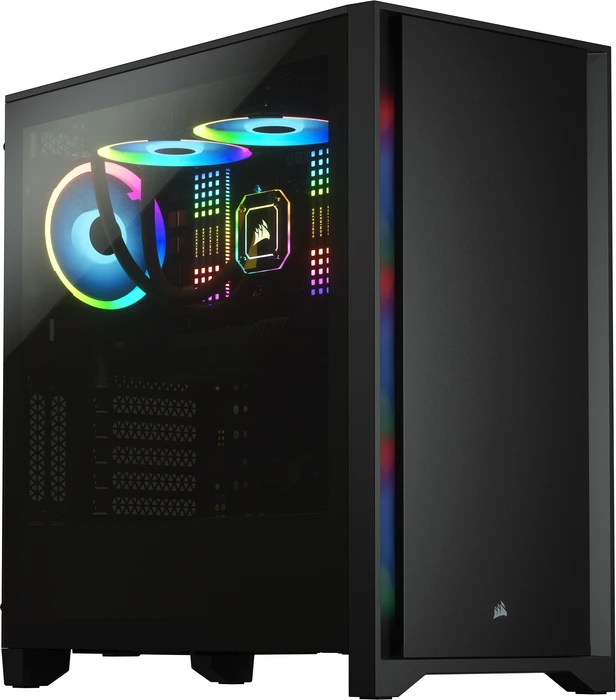 Corsair 4000D, schwarz, Glasfenster