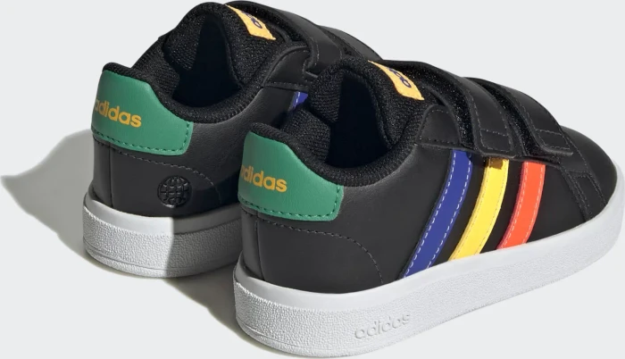 adidas Grand Court Lifestyle Hook and Loop core black/lucid blue/court green (Junior)