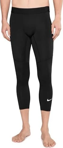 Nike Pro Dri-FIT Tights Hose 3/4 schwarz/weiß (Herren)