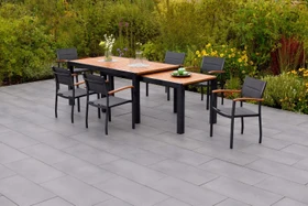 Merxx Paxos Gartenmöbel-Set grau/braun, 8-tlg.