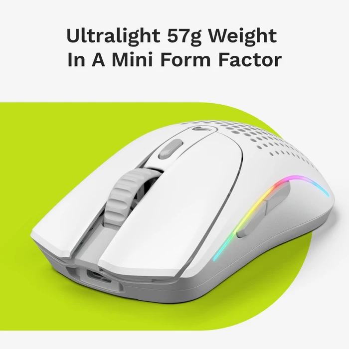 Glorious Model O 2 Mini Wireless weiß matt, USB/Bluetooth