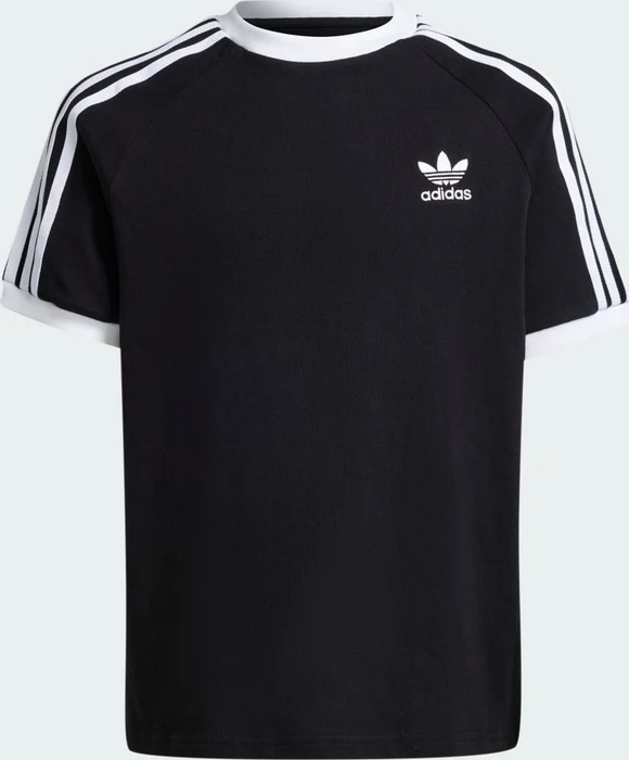 adidas 3-Streifen T-Shirt kurzarm schwarz/weiß (Junior)