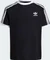 adidas 3-Streifen T-Shirt kurzarm schwarz/weiß (Junior) Vorschaubild