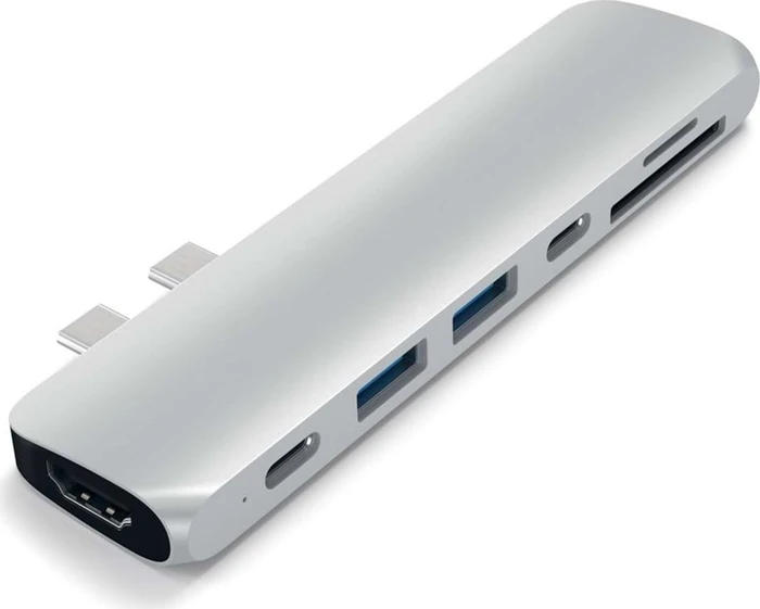 Satechi Aluminium Type-C Pro Hub Adapter für MacBook Pro 2016/2017, silber, USB-C 3.0
